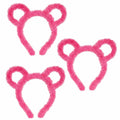 Yolyoo 3pcs Chipmunk Mouse Ears Headband Rose Red Standard Size by Deal US