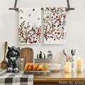 Artoid Mode Ghost Wildflower Halloween Kitchen Towels 18x26 Inch Set of 2 Beige by Deal US