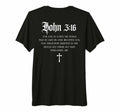 John 3:16 Christian Bible Verse Religious Jesus Premium Tri-blend T-Shirt by Deal US