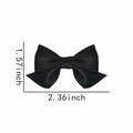 Hair Bow Clips for Women & Girls 4PCS Pink Black Bow Knot Hair Barrette by Deal US