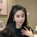 Hair Bow Clips for Women & Girls 4PCS Pink Black Bow Knot Hair Barrette by Deal US