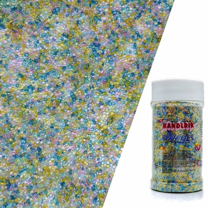 Edible Sanding Sugar Sprinkles 3oz Blue Purple Yellow for Cakes & Cookies by Deal US