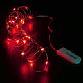 CYLAPEX 6 Pack Red Fairy String Lights Battery LED 3.3ft 20 LEDs by Deal US