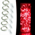 CYLAPEX 6 Pack Red Fairy String Lights Battery LED 3.3ft 20 LEDs by Deal US