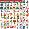 CHARLENT 148pcs Christmas Temporary Tattoos for Kids Xmas Party Favors by Deal US