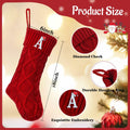 CRSTAFU Personalized Christmas Stocking 20” Red Monogram Embroidered by Deal US