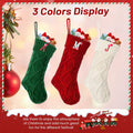 CRSTAFU Personalized Christmas Stocking 20” Red Monogram Embroidered by Deal US