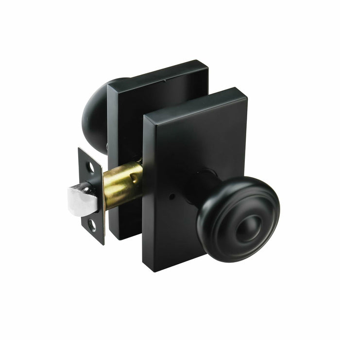 NCSEN Matt Black Interior Door Knob Privacy Lock for Bath & Bedroom by Deal US