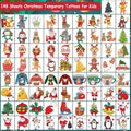 CHARLENT 148pcs Christmas Temporary Tattoos for Kids Xmas Party Favors by Deal US