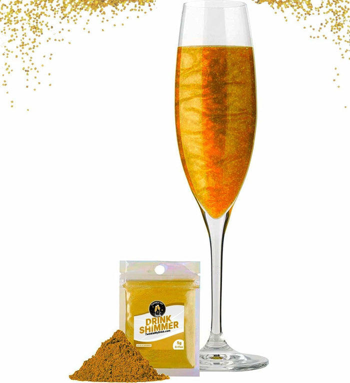 Twinkle My Drink Royal Gold Edible Drink Glitter 5g Premium Shimmer by Deal US