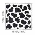 GUVSPTI Cow Print Rubber Stamp 3/5 Inch Mini Scrapbooking Card Making by Deal US
