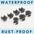 Party Animals Cam Locks Furniture Eccentric Wheels 20Pcs 12x11mm Black by Deal US