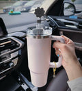 Wabogove Stanley 1pc Silicone Straw Topper & Letter L Charm 30&40oz Tumbler by Deal US