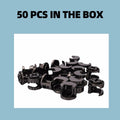 Party Animals Cam Locks Furniture Eccentric Wheels 20Pcs 12x11mm Black by Deal US