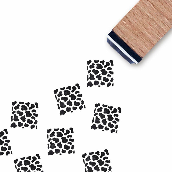 GUVSPTI Cow Print Rubber Stamp 3/5 Inch Mini Scrapbooking Card Making by Deal US