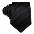 Barry.Wang Silk Men Striped Necktie Tie Clip Blush Pink Size One Size by Deal US