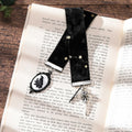 Berirexrion Fantasy Dragon Sword Bookmarks 2 PCs Black Metal Velvet Ribbon by Deal US