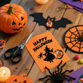 ZAWE Halloween Sticker Roll 500pcs 1.5" Ghosts Pumpkins Witch Colored by Deal US