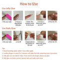 Enppode French Tip Almond Acrylic Press On Nails Medium White 24 Pcs by Deal US