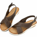UBFEN Womens Flat Sandals Arch Support Open Toe Adjustable Slingback US 7 by Deal US