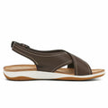 UBFEN Womens Flat Sandals Arch Support Open Toe Adjustable Slingback US 7 by Deal US