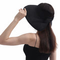 Wide Brim Straw Sun Hat Women Summer Beach Vacation Foldable Coffee Ribbon by Deal US