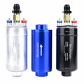 Wrustvnabc 6AN 8AN 10AN Inline Fuel Filter 10 Micron Red 58MM Aluminum by Deal US