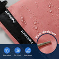 Haimont Travel Zipper Pouch Set 3-Piece Water-Resistant Pink Toiletry Bags by Deal US