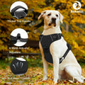 No Pull Dog Harness Adjustable Reflective Front Clip Padded Black Size L by Deal US