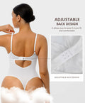 FeelinGirl Shapewear Tummy Control Lace Bodysuit V Neck Low Back White Size S by Deal US