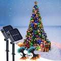 Veeydrut Solar String Lights 2 Pack 50 LED 23FT Waterproof Multicolor Outdoor by Deal US