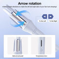 FOUYIN Auto Hair Curler 1 Inch 4 Temp Fast Heating Dual Voltage Blue by Deal US