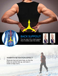 DoLoveY Men Sweat Sauna Vest Waist Trainer Body Shaper Neoprene Black 3XL by Deal US