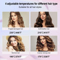FOUYIN Auto Hair Curler 1 Inch 4 Temp Fast Heating Dual Voltage Blue by Deal US