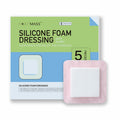 Pointmass 5 Pack 4"x4" Silicone Foam Dressing Waterproof Wound Care OPEN BOX by Deal US