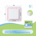 Pointmass 5 Pack 4"x4" Silicone Foam Dressing Waterproof Wound Care OPEN BOX by Deal US