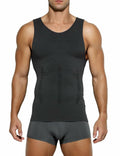 Casey Kevin Men’s Sleeveless Gynecomastia Compression Shirt Body Shaper Grey XXL by Deal US