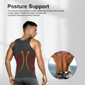 Casey Kevin Men’s Sleeveless Gynecomastia Compression Shirt Body Shaper Grey XXL by Deal US