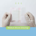 Pointmass 5 Pack 4"x4" Silicone Foam Dressing Waterproof Wound Care OPEN BOX by Deal US