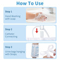 Plus tard 6Pack Catheter Urine Bags 67.6oz 2000ml White with Cloth Straps by Deal US