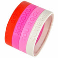 Rhode Island Novelty 8" Valentine's Rubber Bracelets - 24 Pieces by Deal US