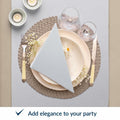 PAW Decor Collection Airlaid Paper Napkins 16x16 Silver 50 Pieces by Deal US