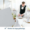 PAW Decor Collection Airlaid Paper Napkins 16x16 Silver 50 Pieces by Deal US
