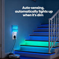 Caifujiqi Night Light Plug-in Dusk to Dawn Sensor White LED Plastic Modern by Deal US