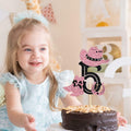 Cowboy 5th Birthday Cake Topper Western Party Decorations for Boys & Girls by Deal US