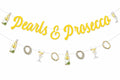 Sursurprise Pearls & Prosecco Bridal Shower Banner Bachelorette Wedding Decor by Deal US