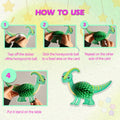 Qquetiee 6 Pcs Dinosaur Birthday Decorations Honeycomb Balls Hanging Swirls by Deal US
