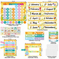 Bee Classroom Calendar Set Back to School Bulletin Board Decoration w/ Stickers by Deal US