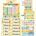 Bee Classroom Calendar Set Back to School Bulletin Board Decoration w/ Stickers by Deal US