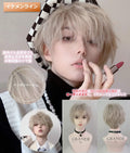 MGRANDE Men's Short Wig Set 6pcs Gentle Black DY63B Inner Color Line by Deal US